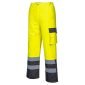 Pantalone postavljene HI VIS Contrast S686 žuto/plave